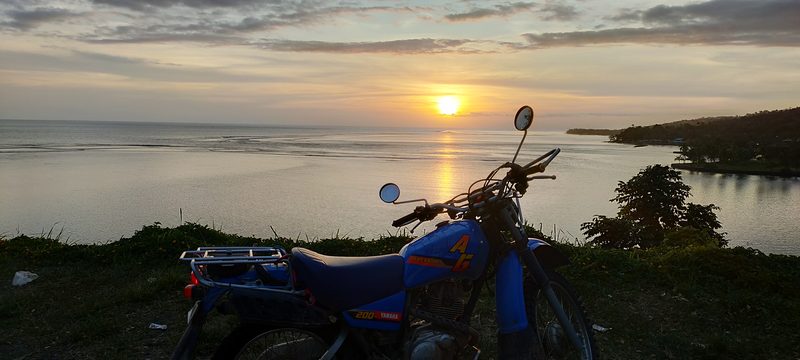 Yamaha AG200 at sunset